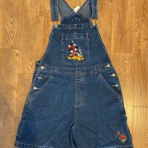 Vintage Mickey Mouse Overall Shorts